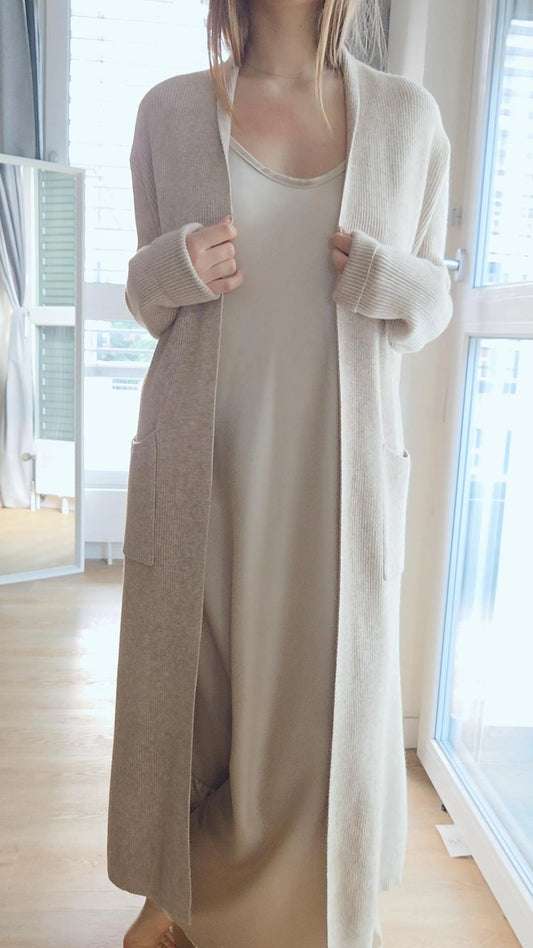 Vestito saten champagne