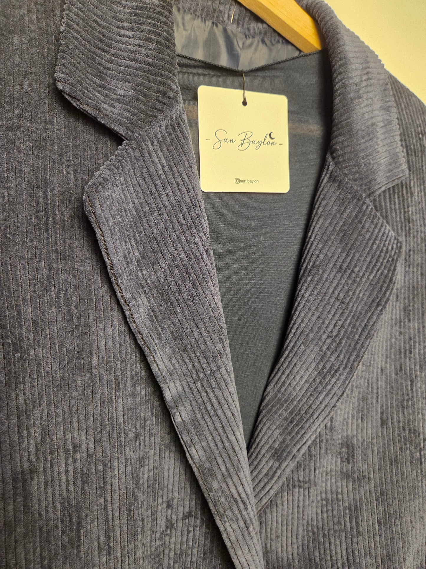 Completo velluto blu