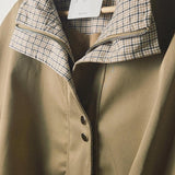 Giacca check collar