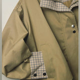 Giacca check collar